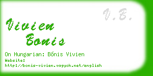 vivien bonis business card