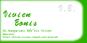 vivien bonis business card